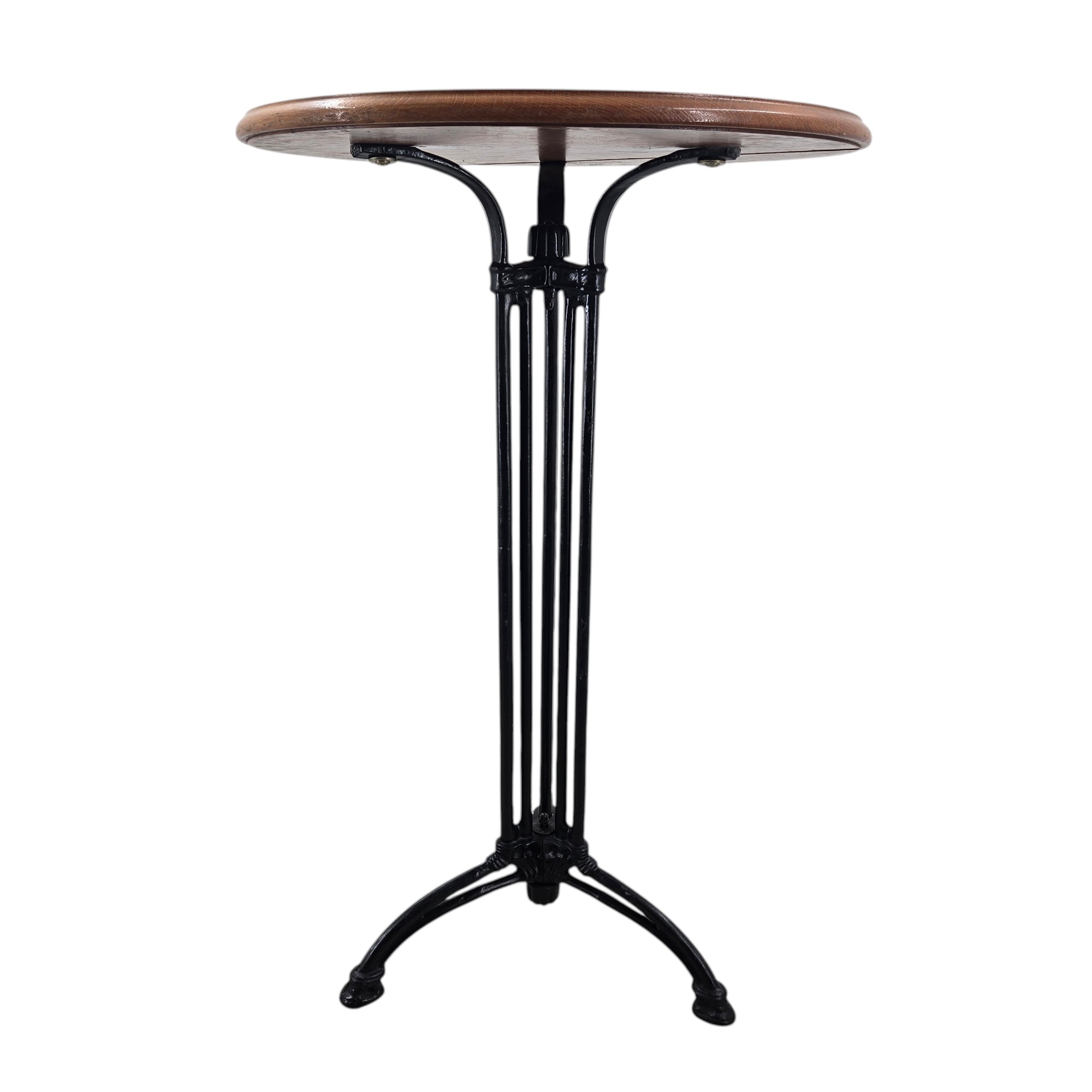 Bartisch rund mit Gusseisengestell, Ø 70 x H 112 cm – Bild 2