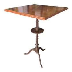 Bartisch quadratisch mit Gusseisengestell 79 x 79 x 112 cm – Bild 2