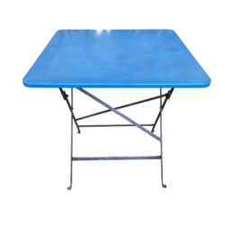 Gartentisch klappbar Metall blau 2er, B 75 x T 75 x H 75.5 cm – Bild 2