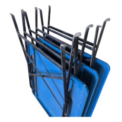 Gartentisch klappbar Metall blau 2er, B 75 x T 75 x H 75.5 cm – Bild 7