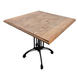 Tischplatte Eiche mit Nostalgiekante, L 75 x B 75 x H 3 cm – Bild 2