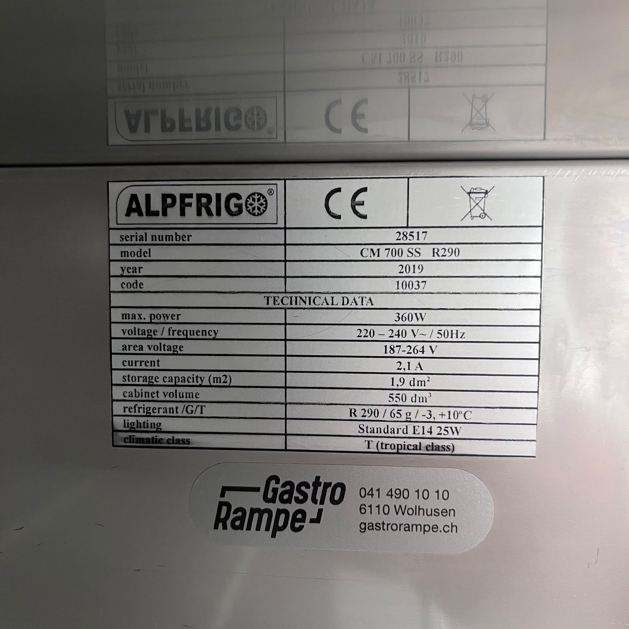 Kühlschrank Alpfrigo – Bild 3