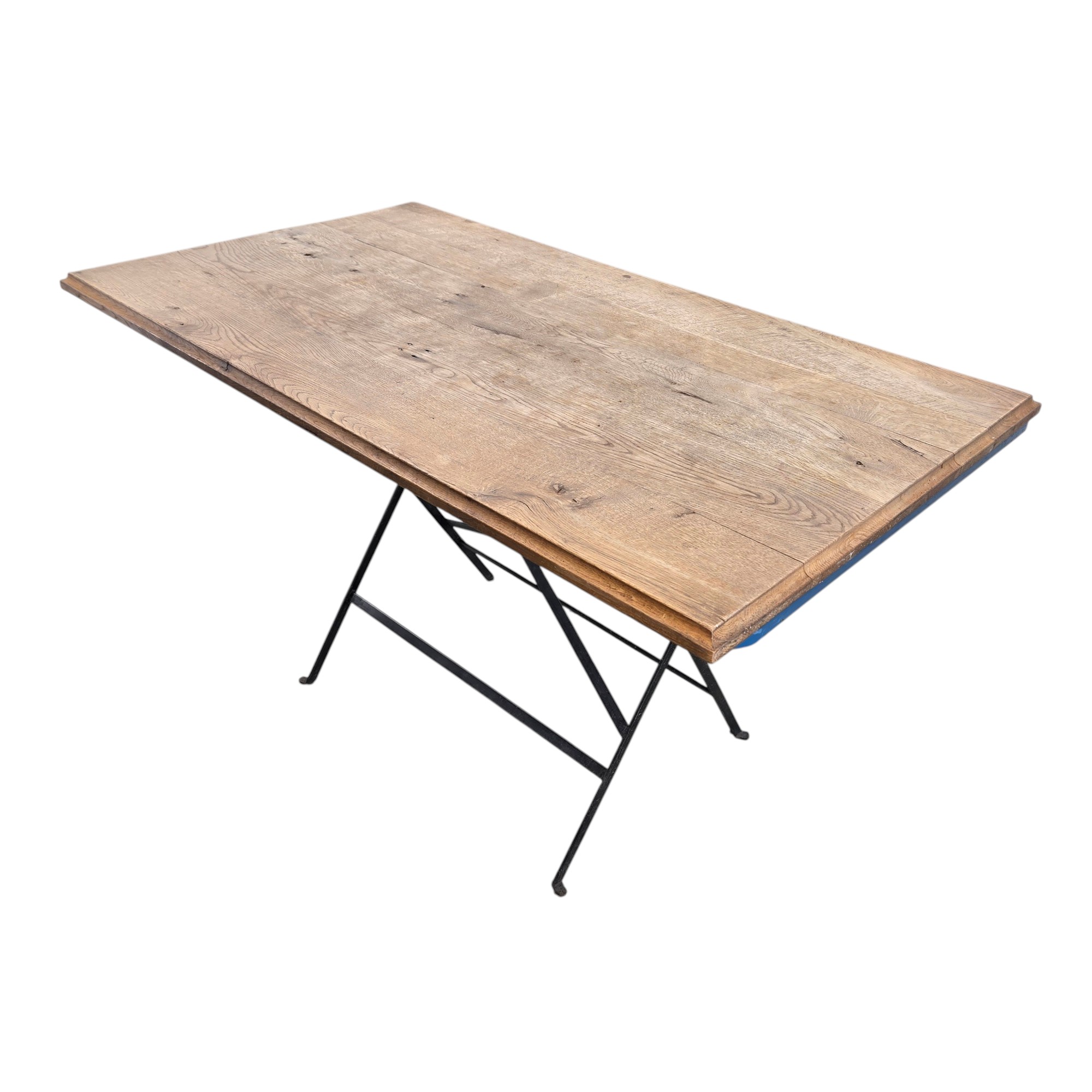 Tischplatte Eiche I Eichenplatte mit Nostalgiekante, L 130 x B 75 x H 3 cm – Bild 2