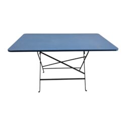 Gartentisch klappbar Metall blau B 130 x T 75 x H 75.5 cm – Bild 2