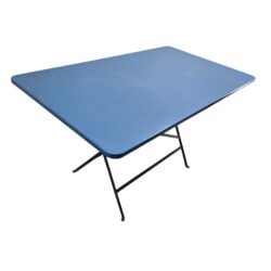 Gartentisch klappbar Metall blau B 130 x T 75 x H 75.5 cm – Bild 4