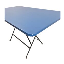 Gartentisch klappbar Metall blau B 130 x T 75 x H 75.5 cm – Bild 5