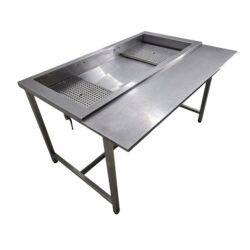 Vorbereitungstisch I Arbeitsstation Edelstahl, B 136 x T 92 x H 79 cm – Bild 2