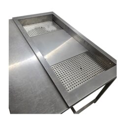 Vorbereitungstisch I Arbeitsstation Edelstahl, B 136 x T 92 x H 79 cm – Bild 5