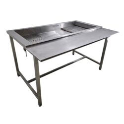 Vorbereitungstisch I Arbeitsstation Edelstahl, B 136 x T 92 x H 79 cm