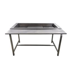 Vorbereitungstisch I Arbeitsstation Edelstahl, B 136 x T 92 x H 79 cm – Bild 3