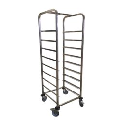 Spülkorbwagen Edelstahl für 9 Spülkörbe 50 x 50 cm