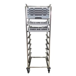 Spülkorbwagen Edelstahl für 9 Spülkörbe 50 x 50 cm – Bild 4
