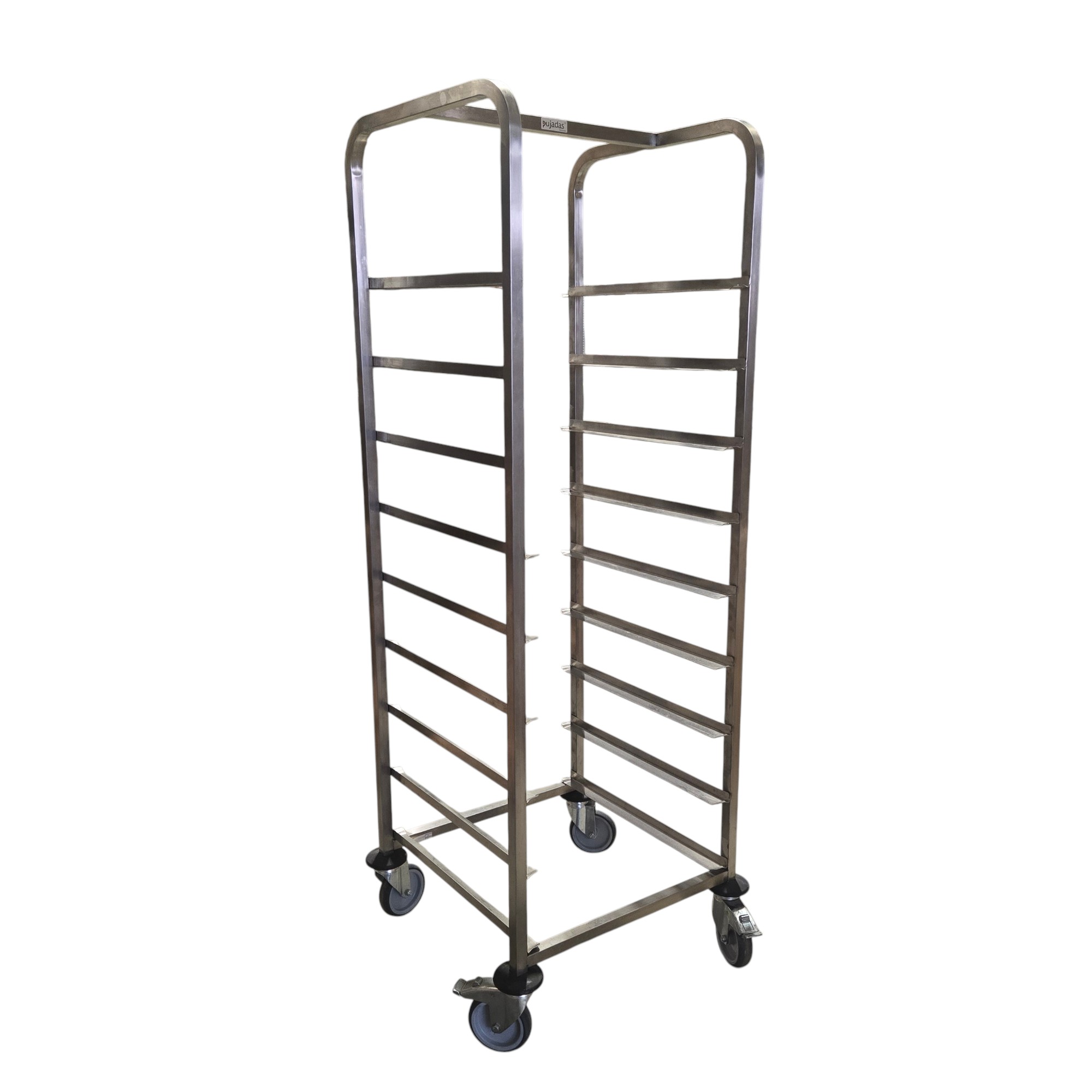 Spülkorbwagen Edelstahl für 9 Spülkörbe 50 x 50 cm