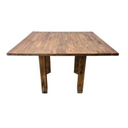 Tisch Holz rustikal, quadratisch, B 109 x T 109 x H 73 cm