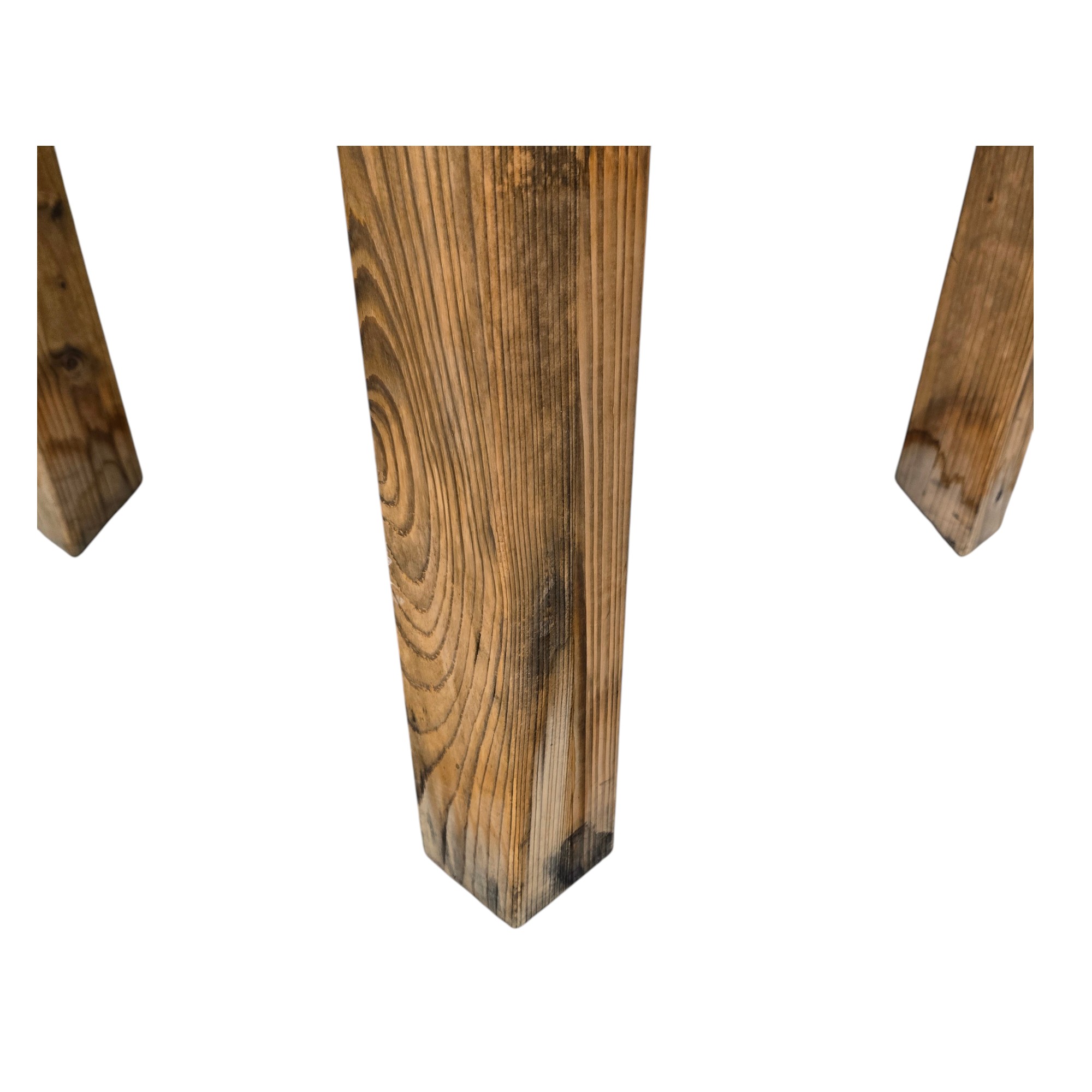 Tisch Holz rustikal, quadratisch, B 109 x T 109 x H 73 cm – Bild 4