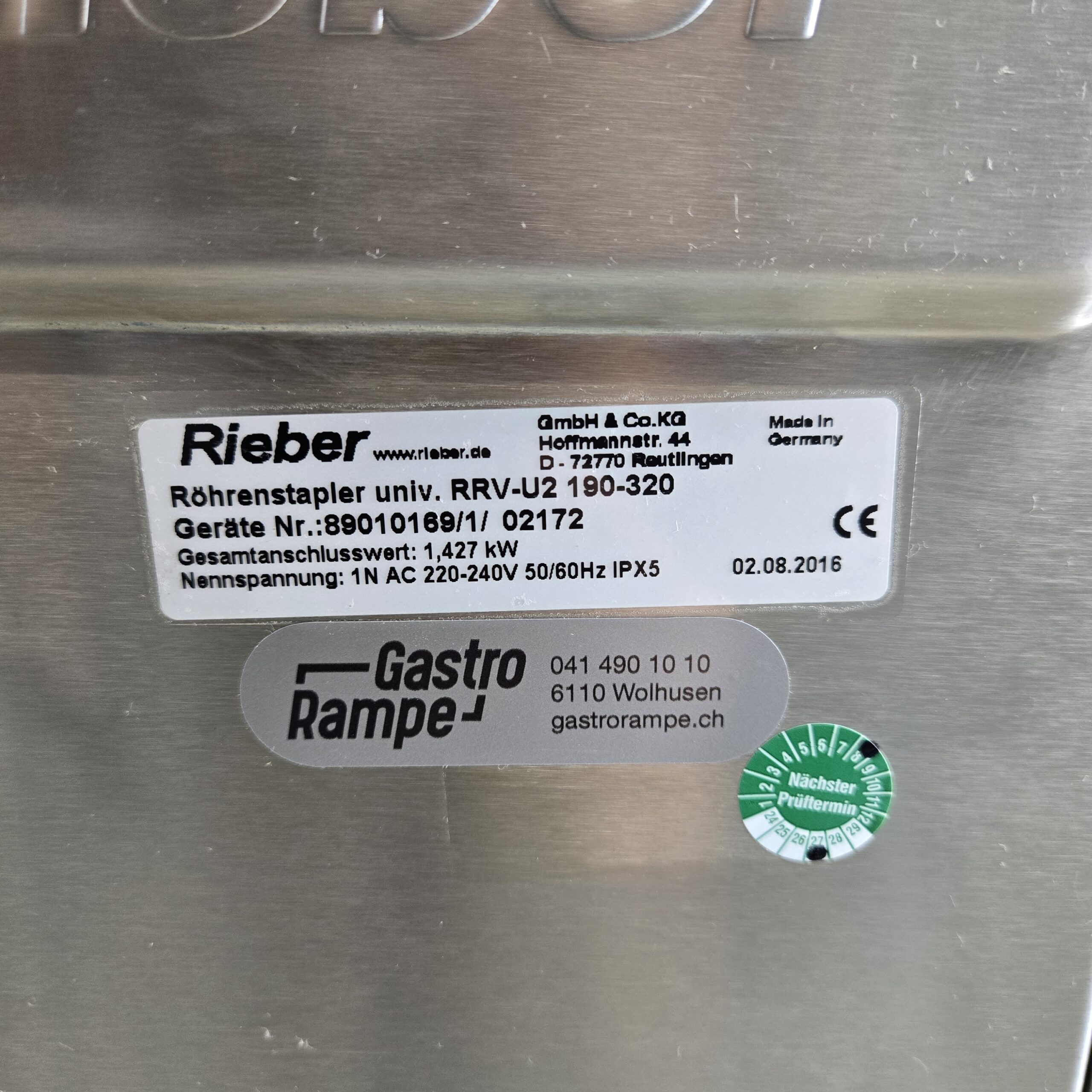 Röhrenstapler Rieber 2 Röhren, beheizt Rrv-U2 – Bild 4
